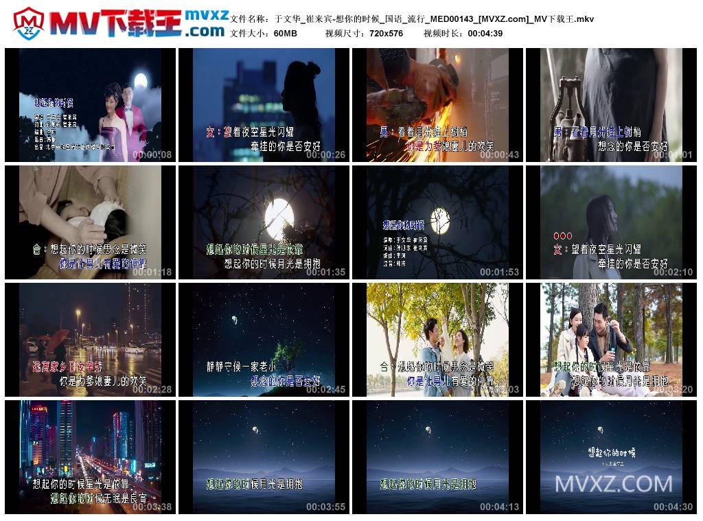 于文华_崔来宾-想你的时候_国语_流行_MED00143